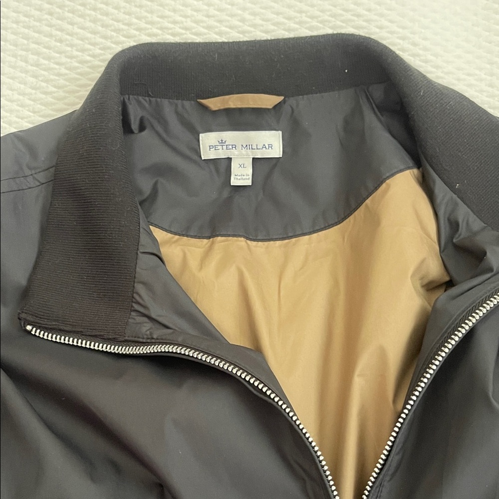 Peter Millar Two-Tone Jacket in Black and Tan